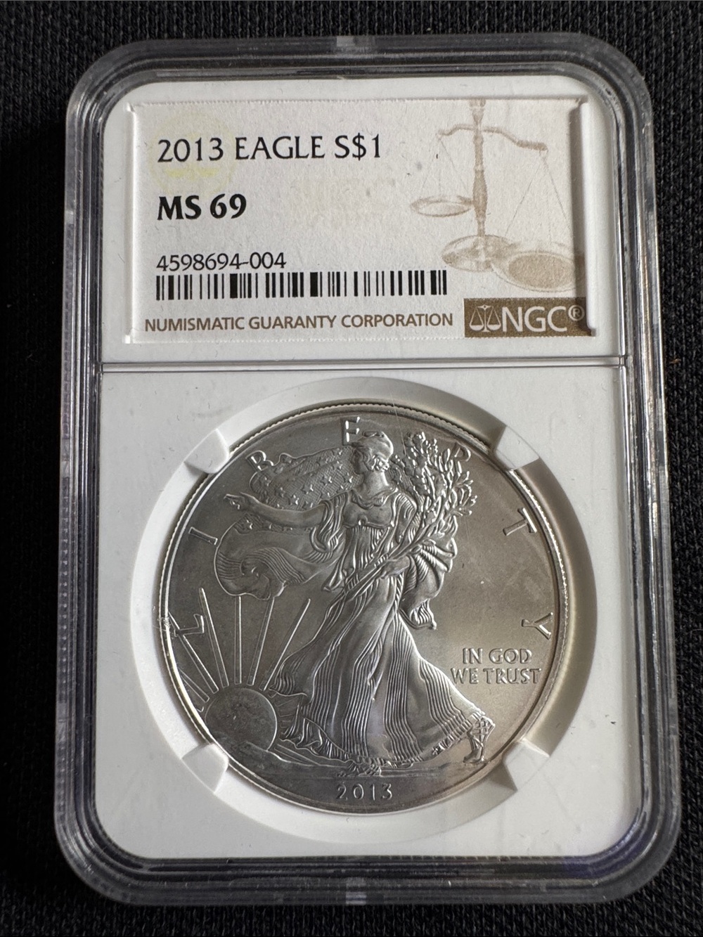 Certified 2013 American Silver Eagle MS69 - Silver